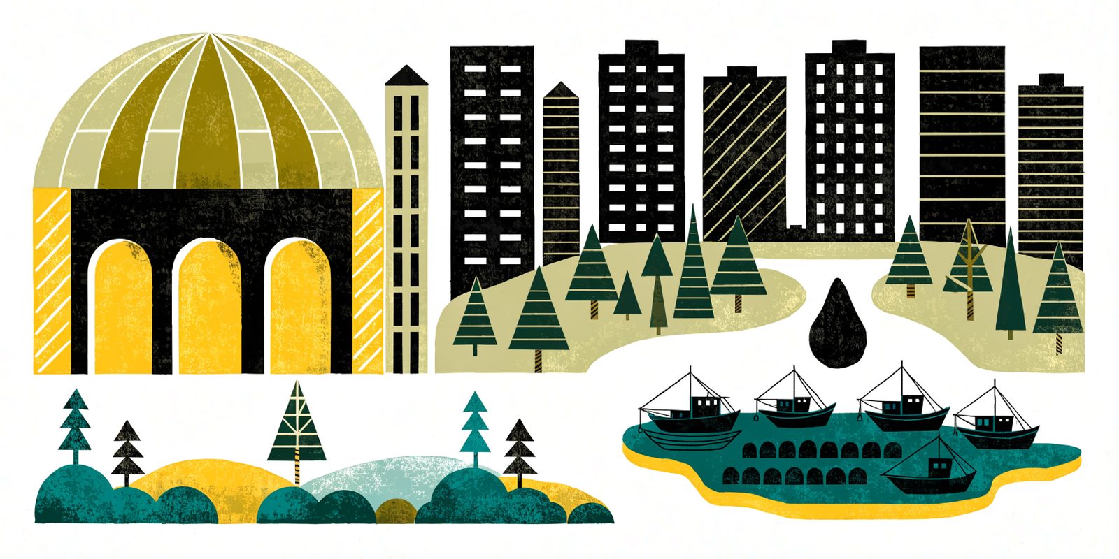 Illustration of North Bronx: Riverdale and Fordham to Pelham Bay and Co-op City