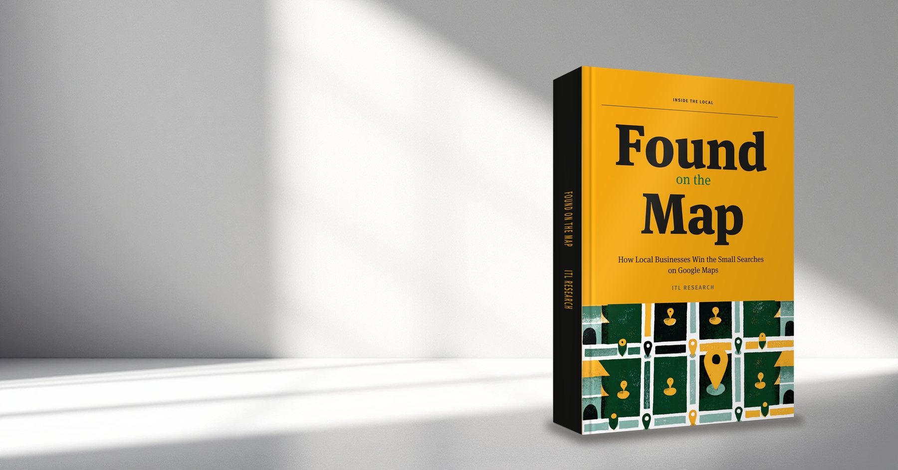 The book Found on the Map by ITL Research, a yellow paperback