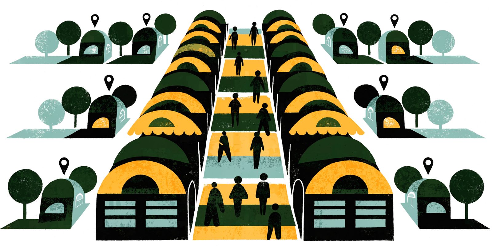 Illustration for the chapter The head term is crowded