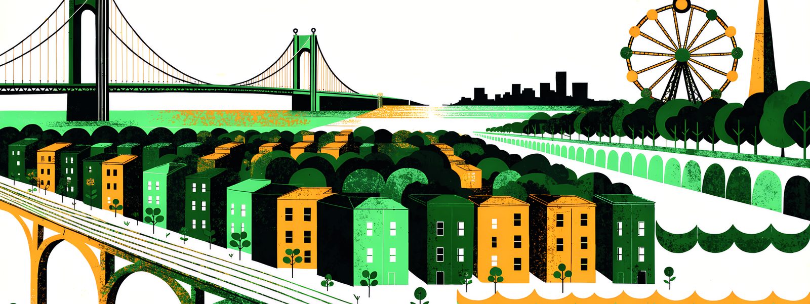 Illustration of South Brooklyn: Bay Ridge and Sunset Park to Sheepshead Bay and Marine Park